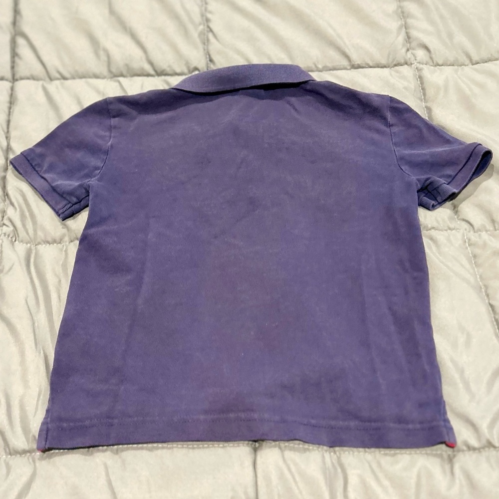 US Polo Assn Boys Polo Shirt Size 6–7 Small Blue Short Sleeve - Picture 3 of 4